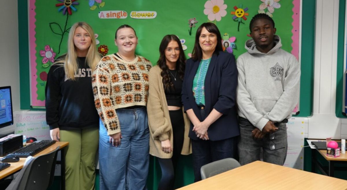 Picture of Early Years students with presentation giver